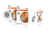  Osram Ba20d 35/35w Motorbike bulb (Single) (64327)