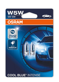 Osram CBI 501 W5W Xenon effect Bulb +20% Light 4200K (Twin Pack) (2825HCBI-02B)