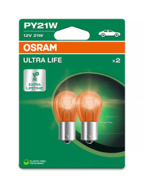 OSRAM PY21W (7507ULT-2BL) 581 12V 21W ULTRA LIFE - Up to 4x Lifetime - Twin Pack