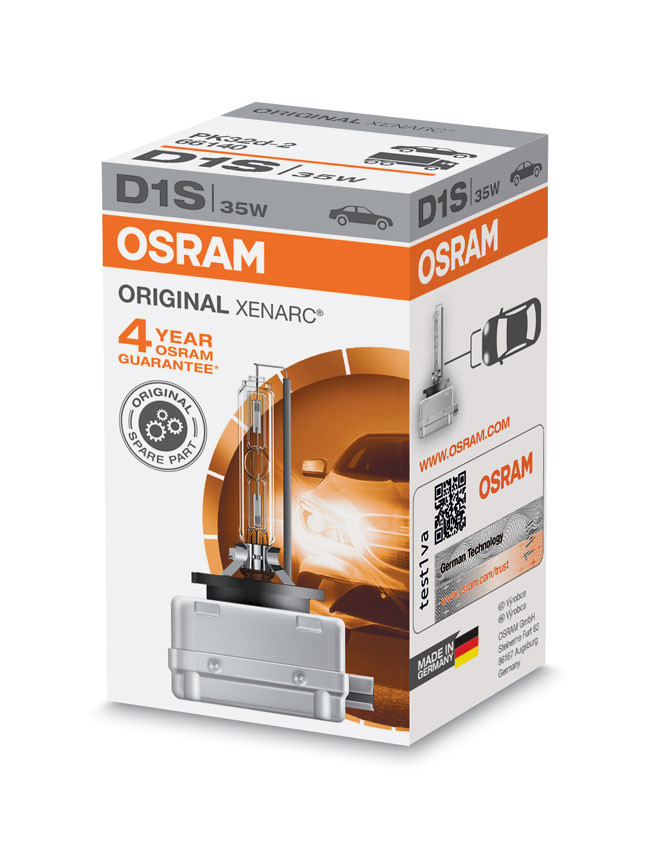 Osram Xenarc D1S 35W HID Xenon Bulb (66140)  HIDS Direct for HID Xenon  kits, Xenon bulbs, MTEC bulbs, LED's, Car Parts and Air Suspension