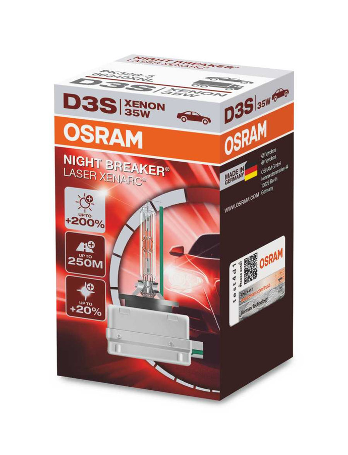 Osram D3S 35w Xenarc Night Breaker Laser HID Xenon Bulb  HIDS Direct for  HID Xenon kits, Xenon bulbs, MTEC bulbs, LED's, Car Parts and Air Suspension