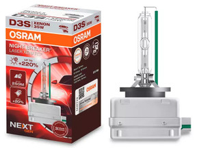 Osram D3S 35w Xenarc Night Breaker Laser HID Xenon Bulb 66340XNN
