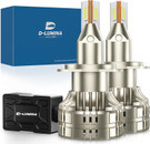 D-Lumina H7 LED Headlight Bulbs - Projector/Lens Ready - Canbus 6000K - Pair