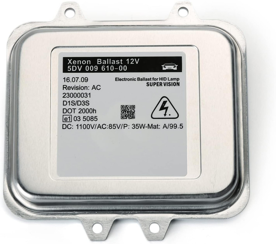 D1S Xenon Headlight Ballast – 35W AC, CANbus Compatible, Replaces Hella 5DV 009 000-00