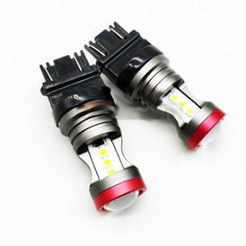 580 W21/5W Canbus 7* SMD 3030 LED Bulbs (Pair) White