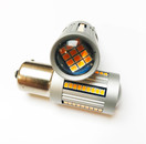  581 PY21W Amber LED Indicator Bulbs | 2500LM OSRAM 2016 SMD | Canbus Error-Free | BAU15S | Pack of 2