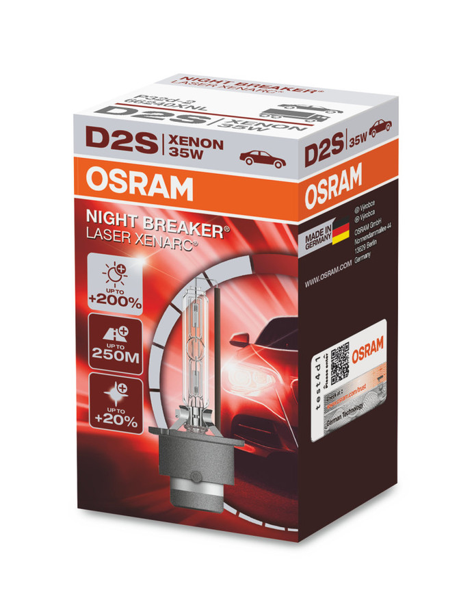 Osram D2S 35W Xenarc Night Breaker Laser 66240XNL Hid Xenon Bulb