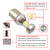 580 W21/5W, 582 W21W, 380 P21/5W, 382 P21W (12V-24V) Canbus 8* 3030 SMD LED Bulbs White/Amber/Red, Pack of 2