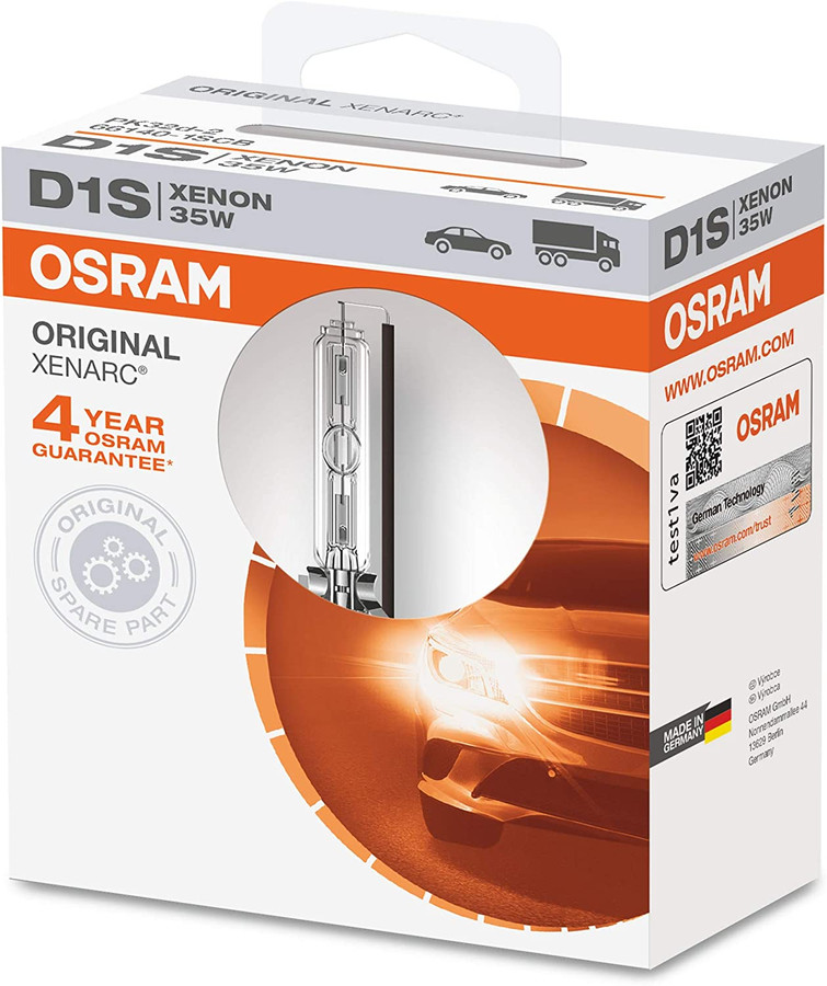 Osram D1S 35W Xenarc HID Xenon Replacement Bulb 66140  HIDS Direct for HID  Xenon kits, Xenon bulbs, MTEC bulbs, LED's, Car Parts and Air Suspension