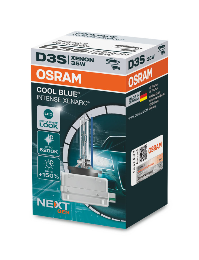 Osram D3S 35W Xenarc Cool Blue Intense (NEXT GEN) HID Replacement Bulbs  66340CBN  HIDS Direct for HID Xenon kits, Xenon bulbs, MTEC bulbs, LED's,  Car Parts and Air Suspension