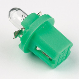 Miniature Bulbs - 12V 2W Bx8.5D - Panel (Green Base) 