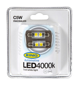 LED Bulb - 12V C5W 4000K-LED - White