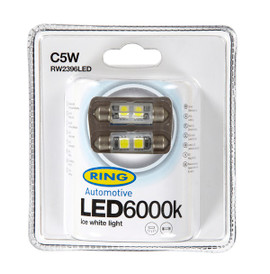 LED Bulb - 12V C5W 6000K-LED - White