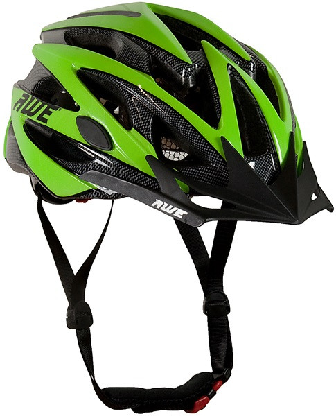 black and green cycle helmet