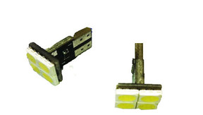  501 Square type 4 x 5050 SMD Canbus LED Bulbs