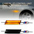 D-Lumina LED Side Indicators M-Style BMW 1/3 /5 Series E90 E91 E92 E93 E60 E61 E82 E88,Smoke Lens Front fender Sidemarker Yellow Lamp Pack of 2