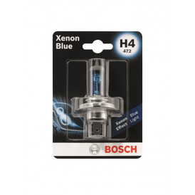 Headlamp Halogen - H4 12V 60/55W P43t - Xenon Blue