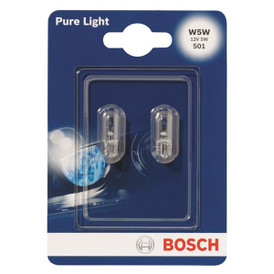 Miniature Bulbs - 12V 5W W2.1x9.5d - Pure Light Capless Side & Tail & Interior