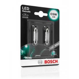 LED Retrofit Bulbs - 12V 1W C5W - Cool White Interior