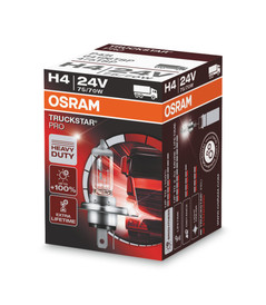 Osram H4 75/70w 24v Truckstar Pro +100% More Light Bulb 64196TSP (1 Lamp)