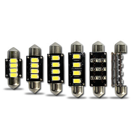 2 x 272 36mm Festoon 4* SMD 5630 Canbus LED Bulbs 