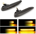 2 X Dynamic Bmw LED Side Marker Amber 18 SMD CanBus Error Free Smoke Indicator Light E65 E66 E67