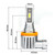 H8 LED Headlight/Front Fog Light 4000Lm CSP (9-32V) Canbus LED bulbs 6500K, Pack of 2 