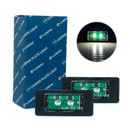 2 x LED Number plate 10W lamps Audi Q5 ('08-10) A4 4D/5D (08-10) S5 (08-10), A5, TT (07-), Passat, Panamera 