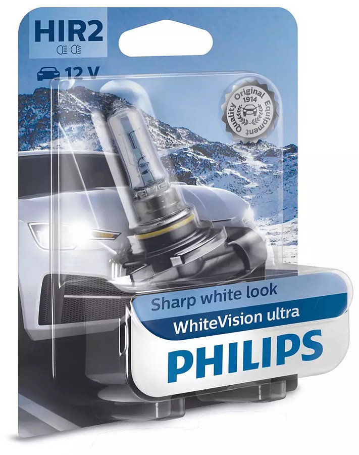 Philips 9012 (HIR2) 55W WhiteVision Ultra 12V Car headlight Bulb  HIDS  Direct for HID Xenon kits, Xenon bulbs, MTEC bulbs, LED's, Car Parts and  Air Suspension