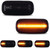 D-Lumina Dynamic [Sequential] LED Side Indicators For Audi A3 A4 A6 A8 TT, Smoked Sidemarker Dynamic Yellow Bulbs, 2 Pack 