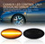 Dynamic [Sequential] LED Side Indicators For Peugeot 1007, 107, 206, 207, 307, 407, 607, Partner, Expert, Smoked Sidemarker Dynamic Yellow Bulbs, 2 Pack