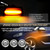 D-Lumina Dynamic Sequential LED Side Indicators For Vauxhall / Opel Adam Astra H, Corsa D/E, Insignia A, Meriva B, ZafIra B, Smoked Lens Dynamic Amber Lamps, Pack of 2