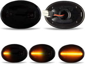 D-Lumina Dynamic LED Side Amber Indicator Light Modules (Smoked) Mini Cooper R55 R56 R57 R58 R59