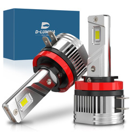 D-LUMINA H9B LED Headlight Bulbs - 8000LM 35W 6500K White Canbus Pair