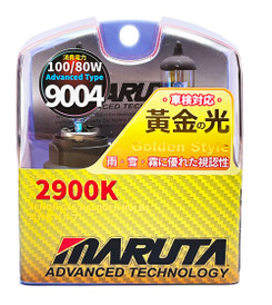 MARUTA® 9004 (hb1) 100/80W 12v 2900K Golden Yellow Xenon Gas Filled Headlight/Front Fog Bulbs