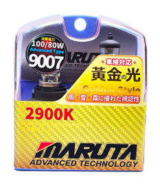 MARUTA® 9007 (hb5) 100/80W 12v 2900K Golden Yellow Xenon Gas Filled Headlight/Front Fog Bulbs