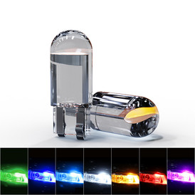 501 Transparent W5W COB 1SMD 12V Car Interior, Trunk, Dome, Reading Light, Glove, Sidelight, Drl Bright Styling Led Bulbs, Select Colour