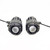 Motorbike LED Headlight Projector Lens (12V-60V) Dual Colour ATV Scooter Driving Light Auxiliary Spotlight Lamp 