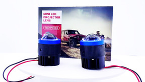 Mini LED Projector (Spot Light) Lens 12V 6000K For Cars Motorbikes ATV, Set of 2