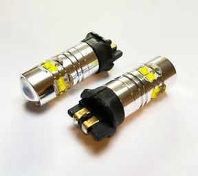 PW24W White 10x 5W Cree SMD (12V) Canbus DRL LED Bulbs, Set of 2