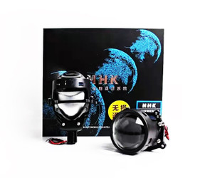 NHK® Bi-LED 3.0" Projector lens, 6000K, 50W/56W, Dual Reflector, RHD with Threaded Shaft 
