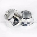 NHK® New Cone 3” Chrome Shroud For Car Headlight LED HID Projector Lens, set of 2
