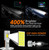  D-Lumina D2S LED Headlight Bulbs 90W 18000LM 6500K Bright Xenon White, Xenon HID Lights Conversion Kit, 2-Pack