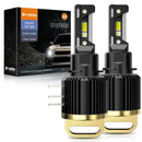 D-Lumina H15 (H/L) LED Headlight Bulbs, 120W 12000LM 6500K White, 2-Pack