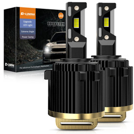 D-Lumina VW Golf 6/7 H7 LED Headlight Bulbs, 120W 12000LM 6500K White, 2-Pack