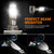 D-Lumina H15 LED Canbus Bulbs – 50W 10000LM 6500K White – High Beam & DRL Upgrade – Plug & Play (2 Pack) 