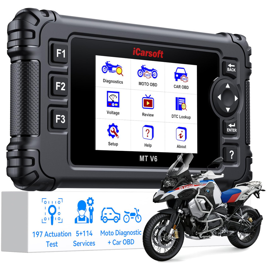 iCarsoft MT V6 Harley-Davidson Diagnostic Tool - OBD2 Motorcycle