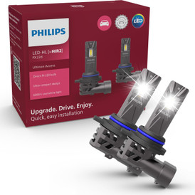Philips Ultinon Access HIR2 (9012) LED Bulbs - 11012U2500C2 - 16W 1600lm 6000K