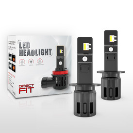 H1 LED Headlight - Front Fog Bulbs - 6000LM 6000K White, CANBUS, 12V-24V