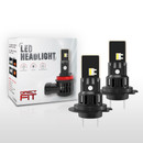 H7 LED Headlight Bulbs - 6000LM 6000K White, CANBUS, 12V-24V (Pair)